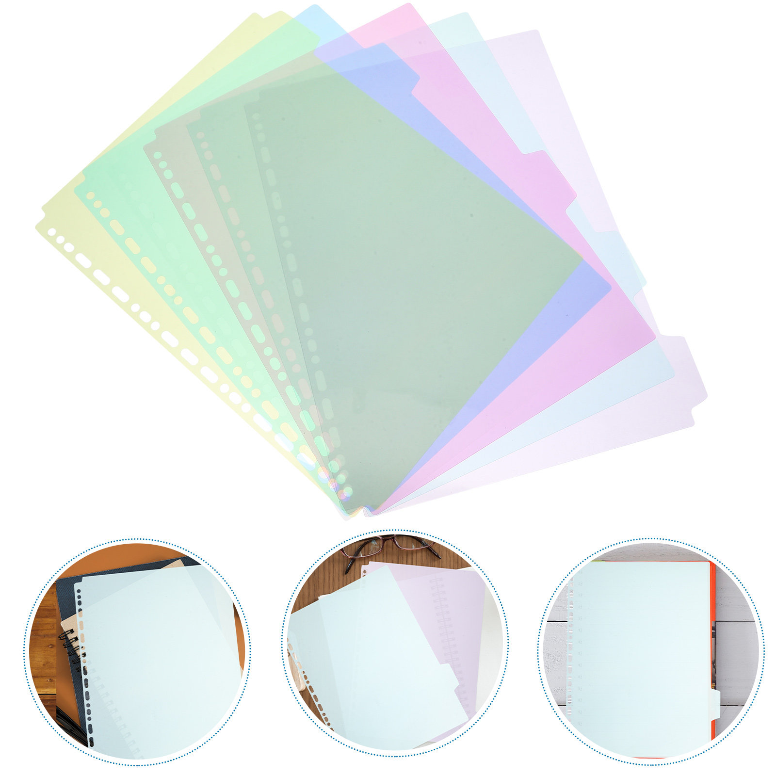 Tab Divider A4 - 6Pcs Tabbed File Dividers A4 Binder