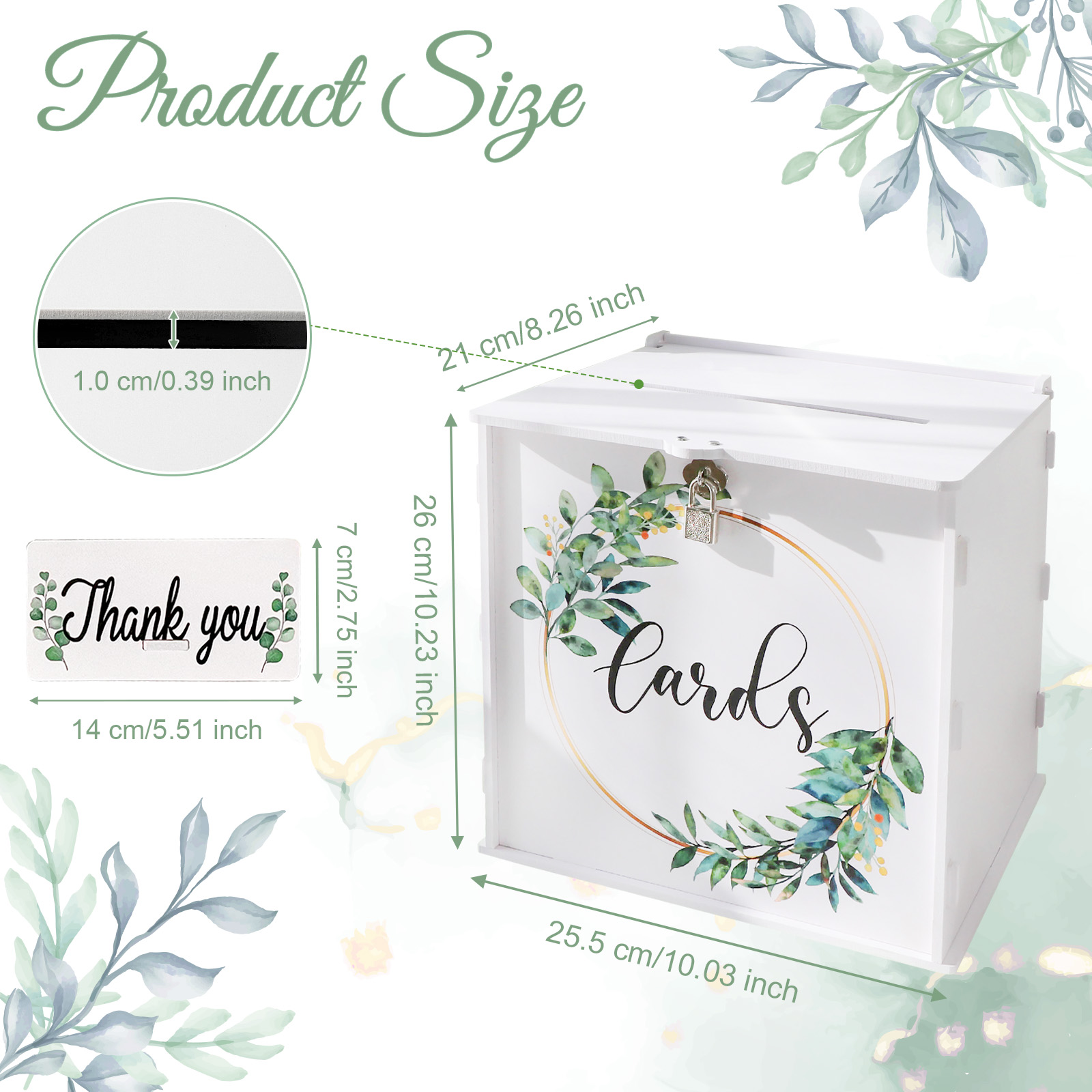Wedding Card Box with Lock, PV – обзор и цена Card Index Box