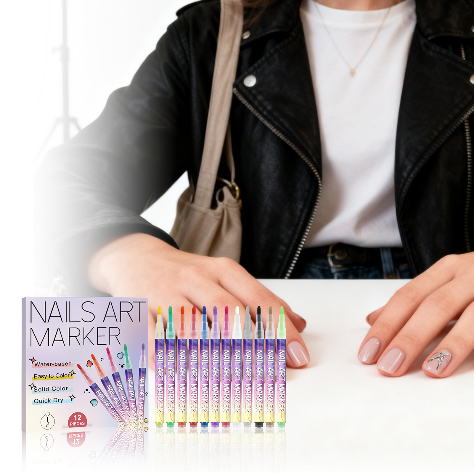 12Pcs Nail Art Pens With Fine  – обзор и цена Correction Pen Fine