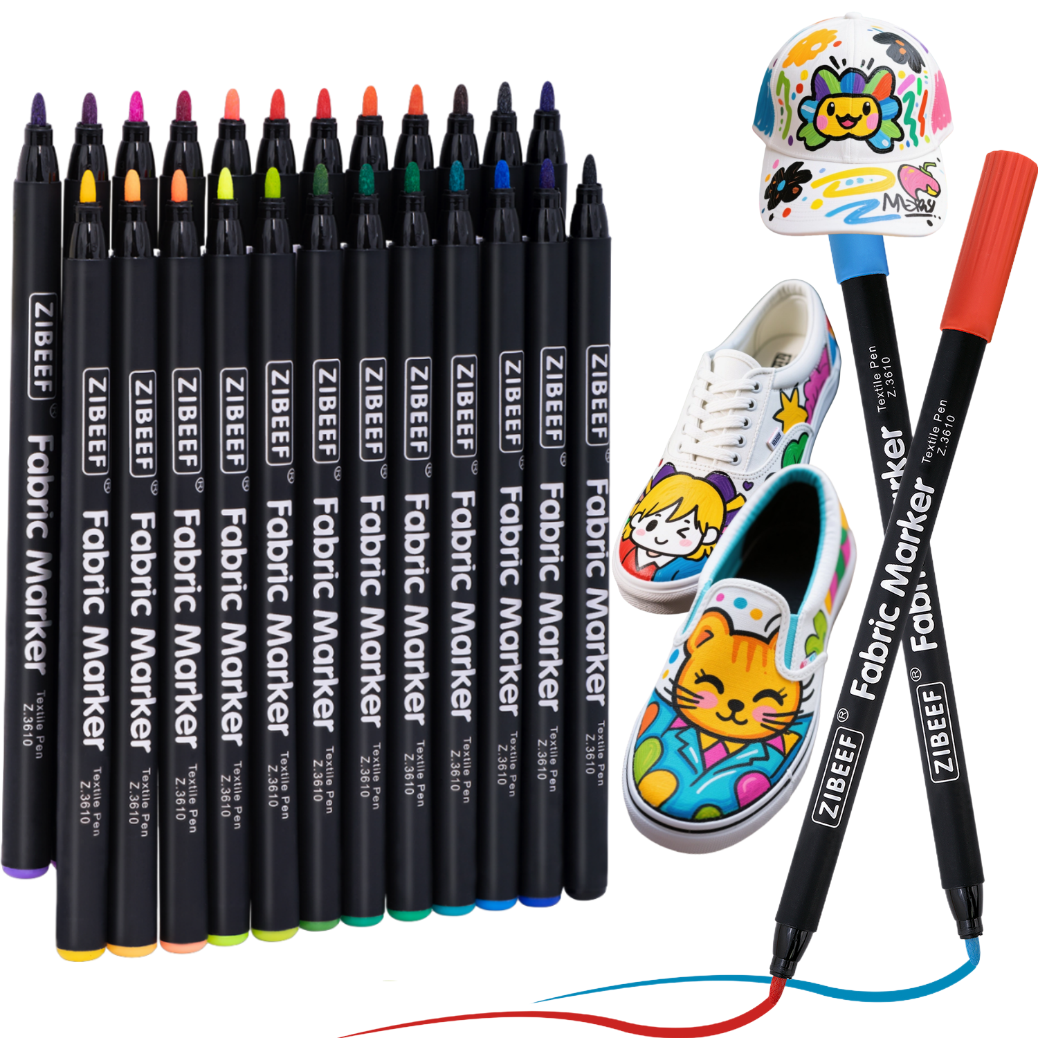 12/24 Color Fabric Markers-Fin – обзор и цена Correction Pen Fine