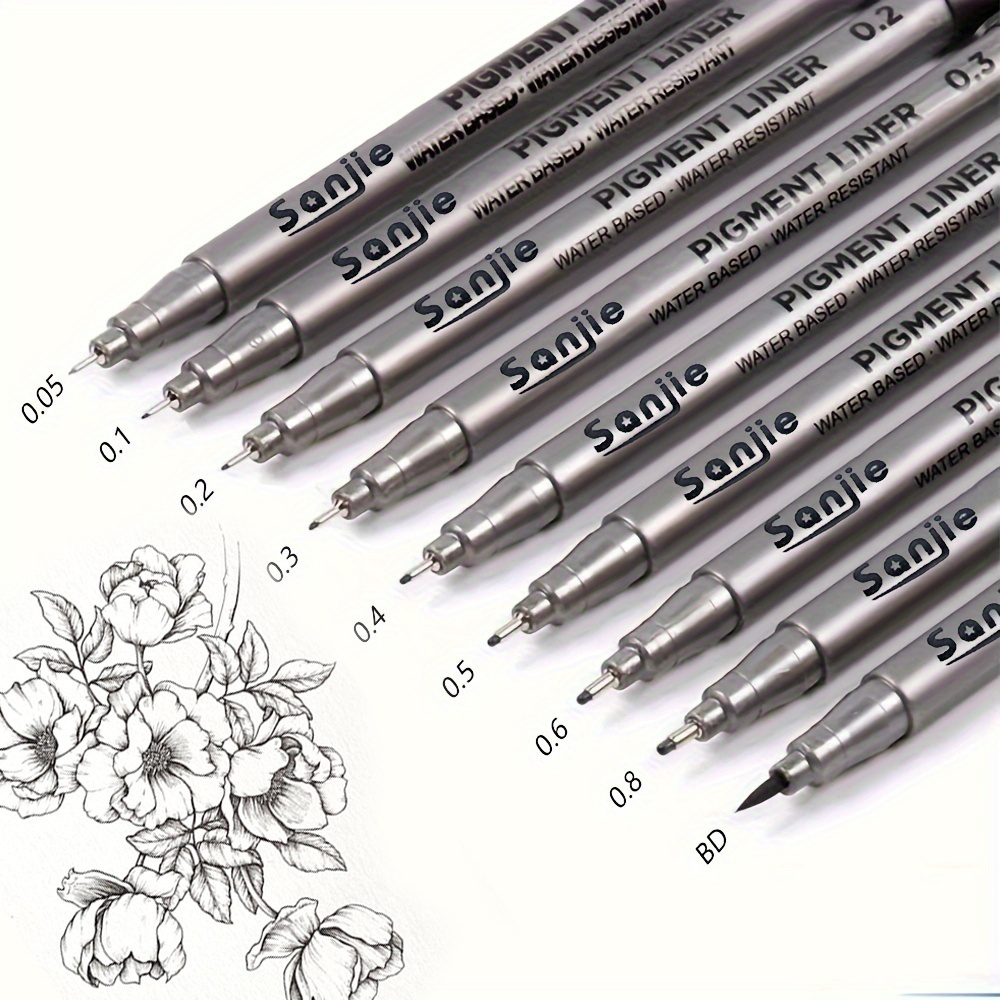 9-Piece Fine Line Waterproof I – обзор и цена Correction Pen Fine