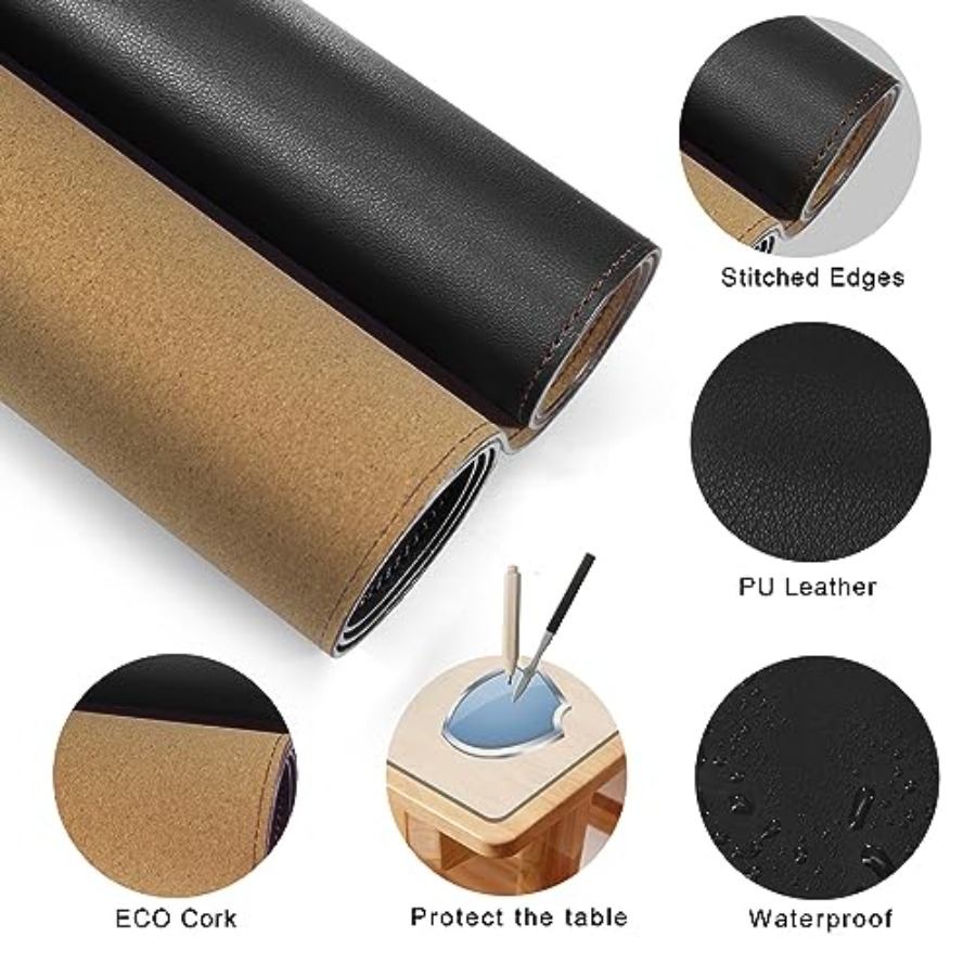 63x31.5 Leather Desk Mat XXL L – обзор и цена Leather Desk Pad