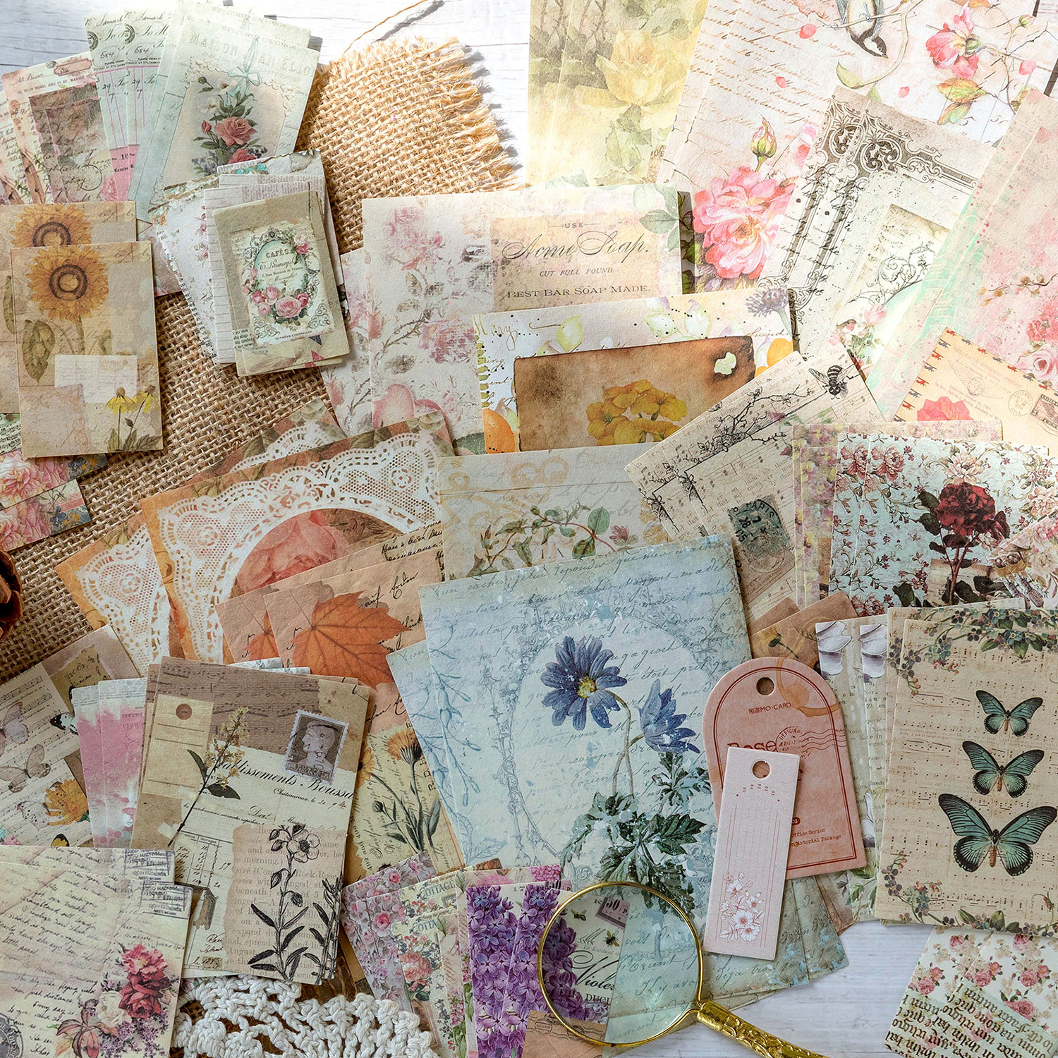 100pcs/pack Decor Scrapbook Vi – обзор и цена Ink Blotter Paper