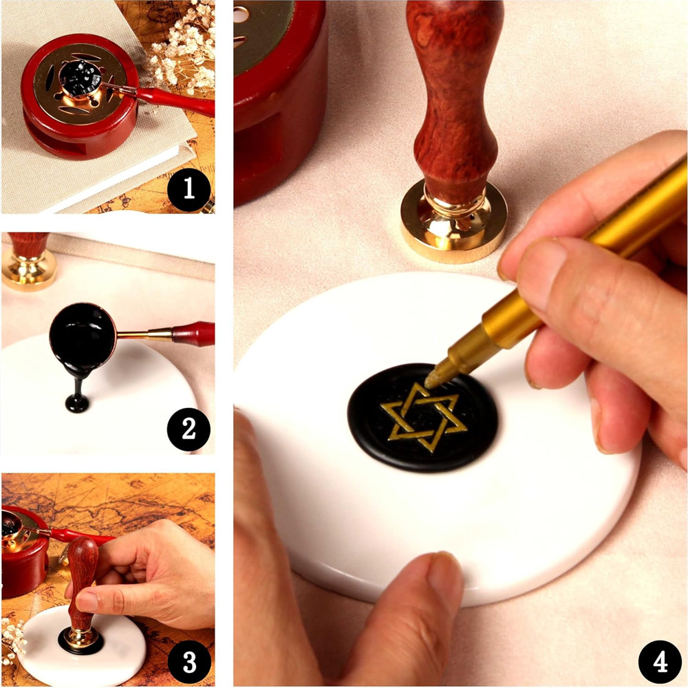 Custom Your Logo 25/30/40/50mm – обзор и цена Wax Seal Stamp Set