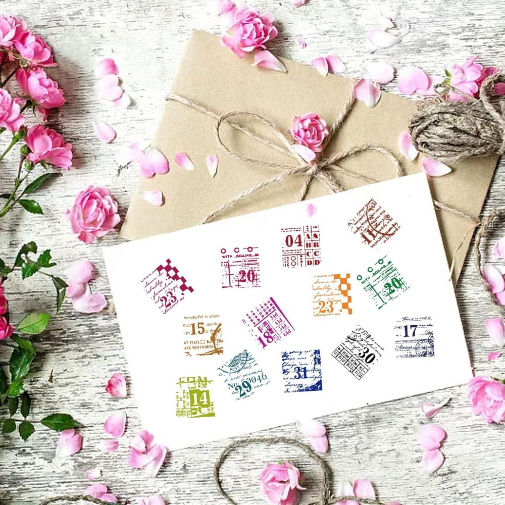 1Sheet Vintage Date Clear Stam – обзор и цена Rubber Date Stamp