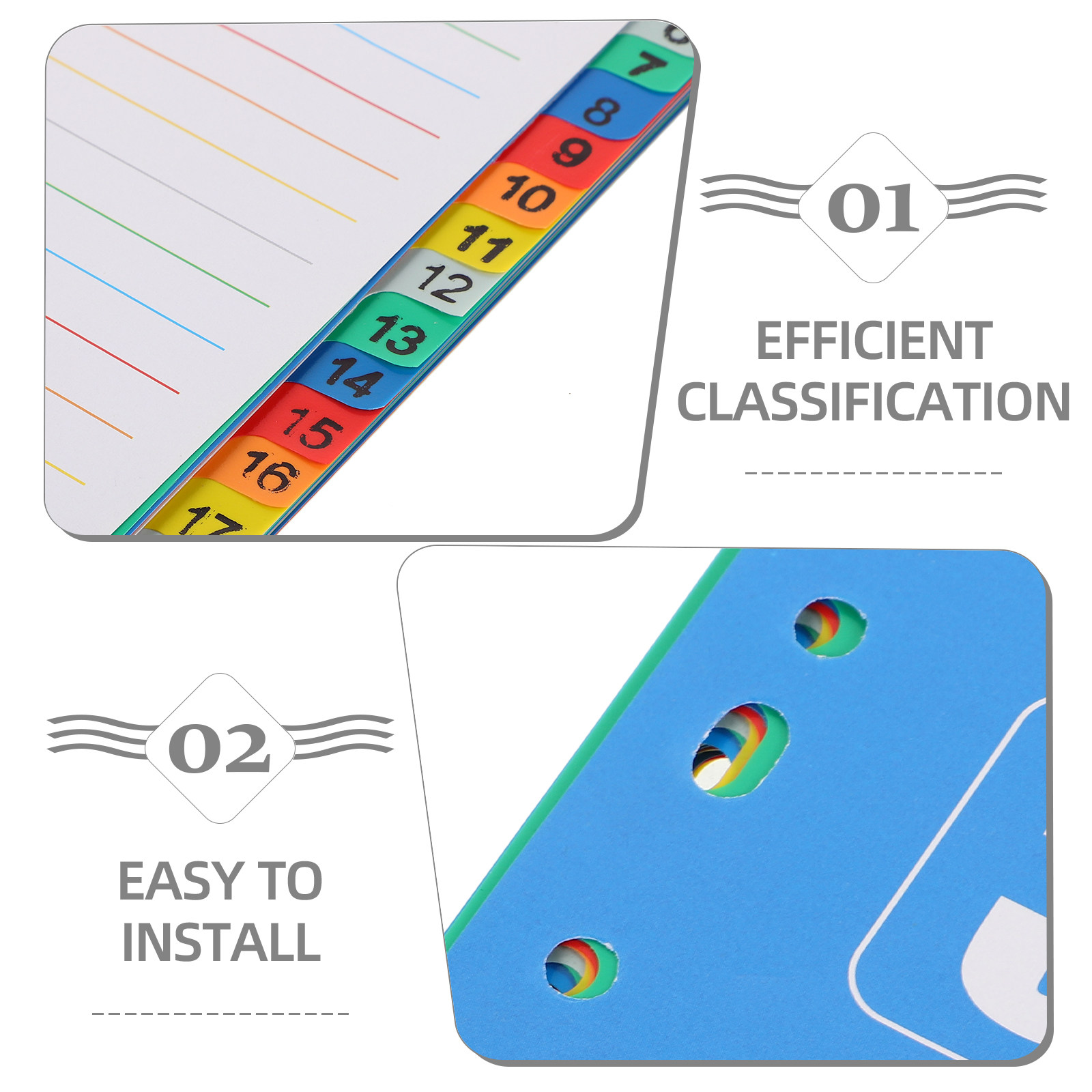 1Set A4 11-Hole PP Index Divid – обзор и цена Tab Divider A4