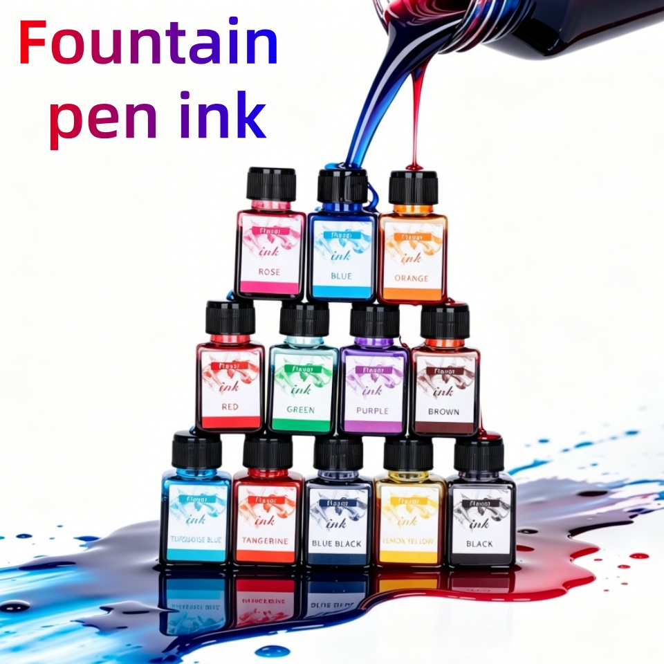12-colors fountain pen ink, 25 – обзор и цена Fountain Pen Bottled Ink