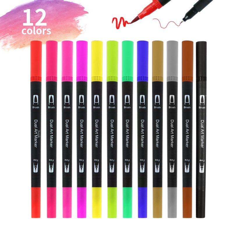 12 Colors Artist Coloring Mark – обзор и цена Correction Pen Fine
