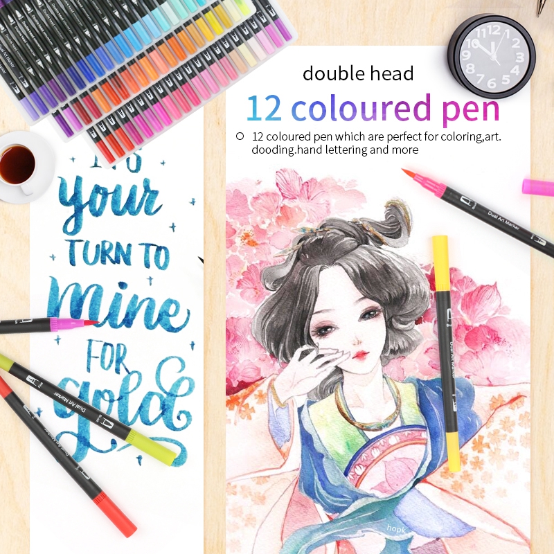 12 Colors Artist Coloring Mark – обзор и цена Correction Pen Fine