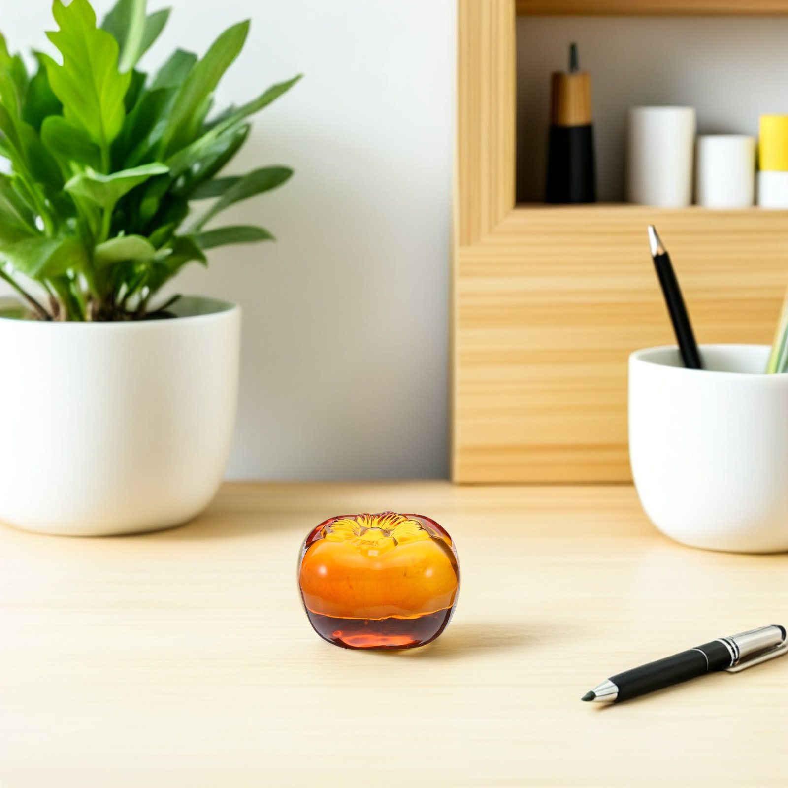 Crystal Persimmon Desk Paperwe – обзор и цена Book Weight Glass