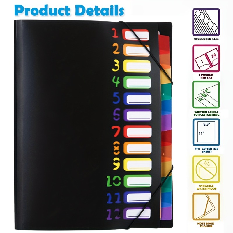 1Pc Black/White Cover Multi-La – обзор и цена Tab Divider A4
