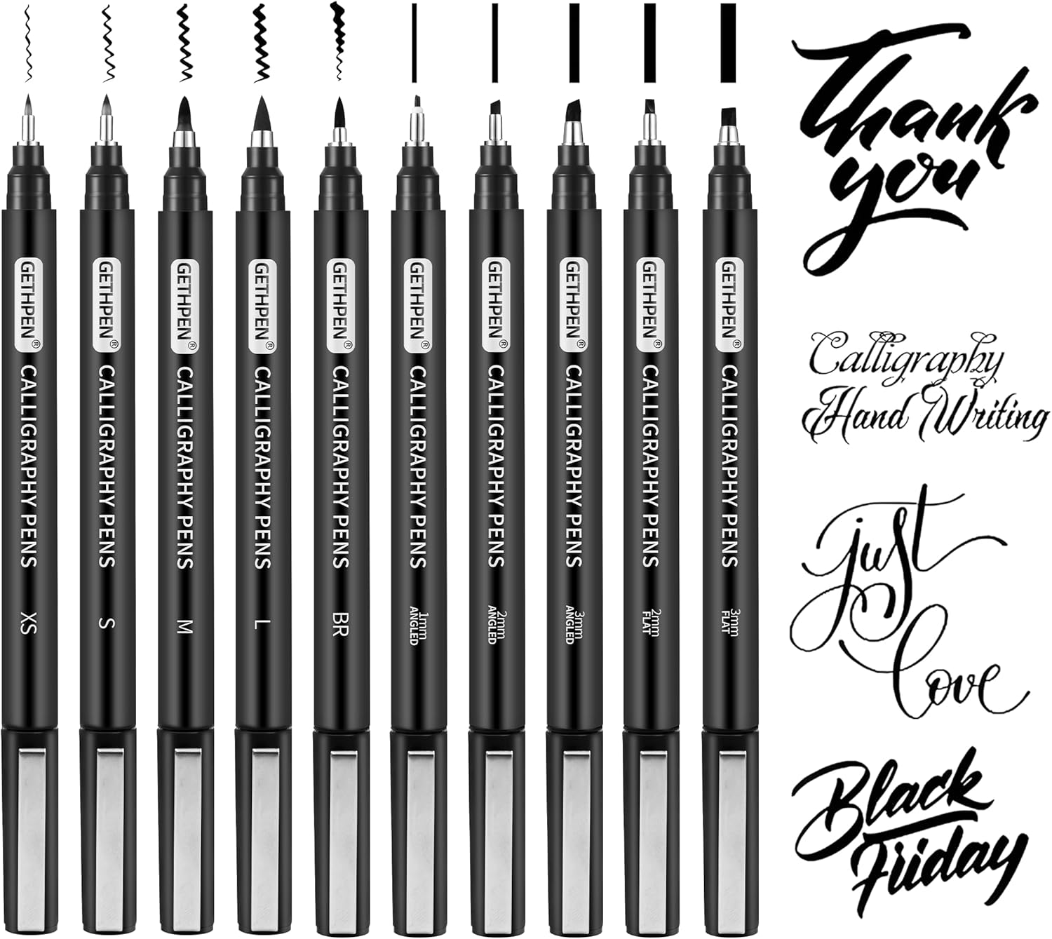 10 Size Calligraphy Pens Set f – обзор и цена Archive Box Set
