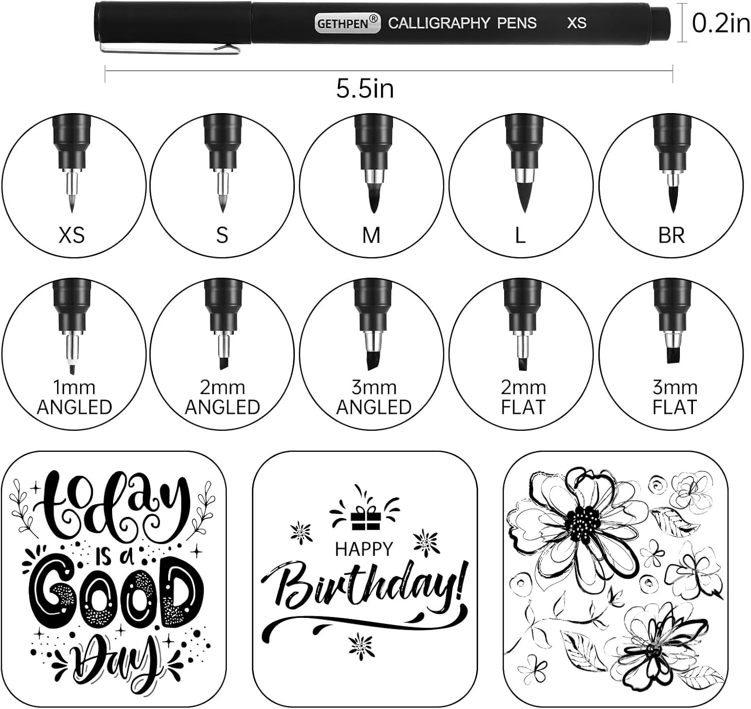 10 Size Calligraphy Pens Set f – обзор и цена Archive Box Set