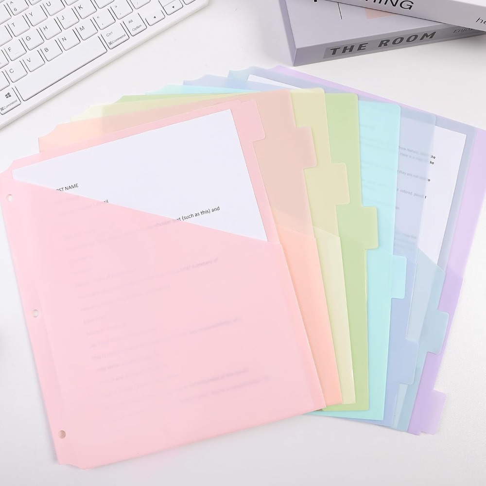 8 pcs A4 Pastel Binder Divider – обзор и цена Tab Divider A4