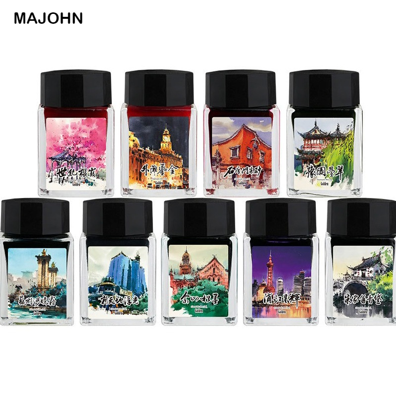 MAJOHN 20ml Shanghai Landmark  – обзор и цена Fountain Pen Bottled Ink