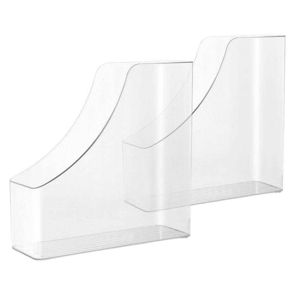 2Pcs Clear File Organizer Desk – обзор и цена Magazine Holder Rack