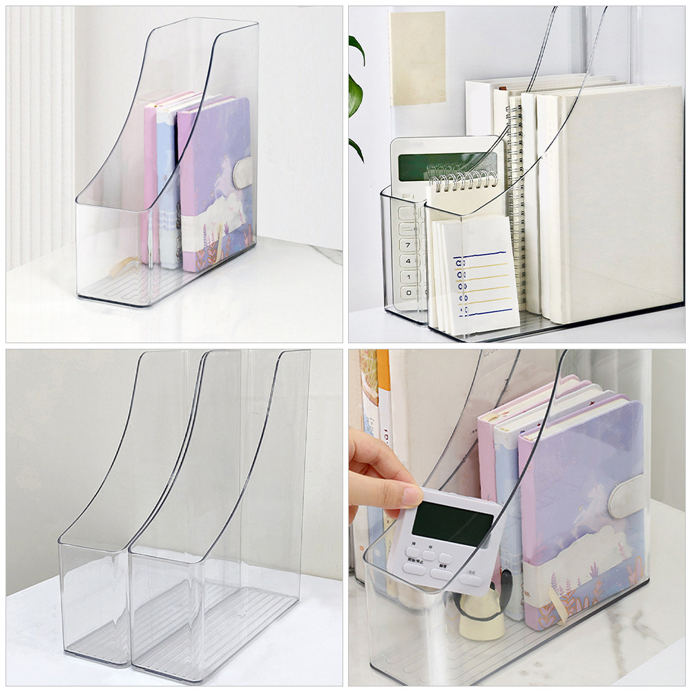 2Pcs Clear File Organizer Desk – обзор и цена Magazine Holder Rack