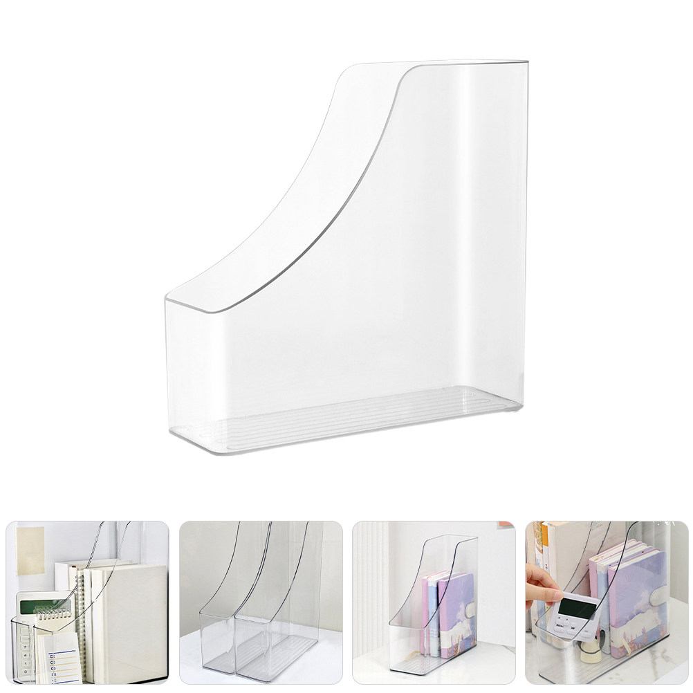 2Pcs Clear File Organizer Desk – обзор и цена Magazine Holder Rack