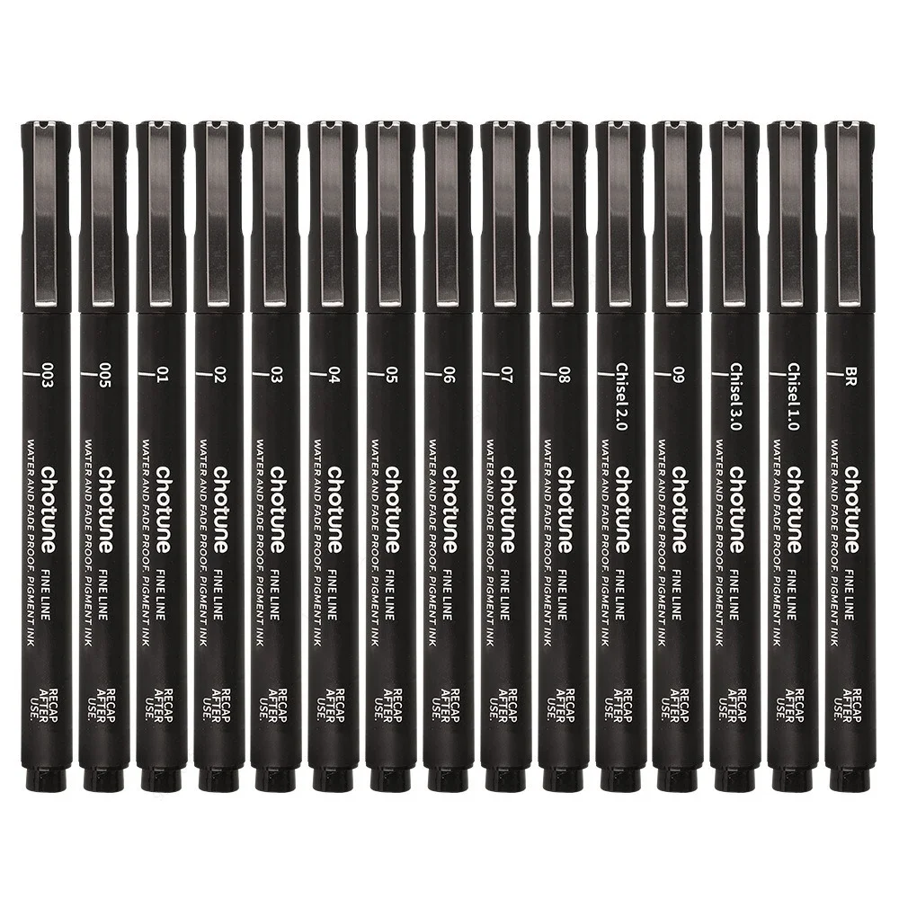 Black Micro Pens,15 Sizes,Wate – обзор и цена Correction Pen Fine