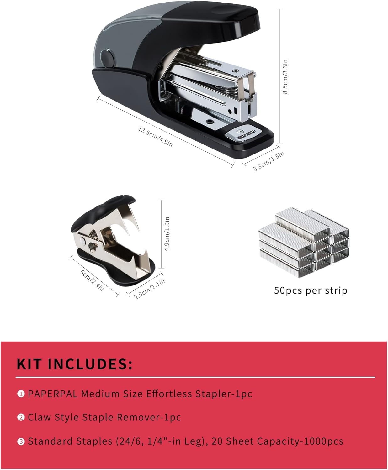Effortless Standard Stapler Se – обзор и цена Stapler Half Strip