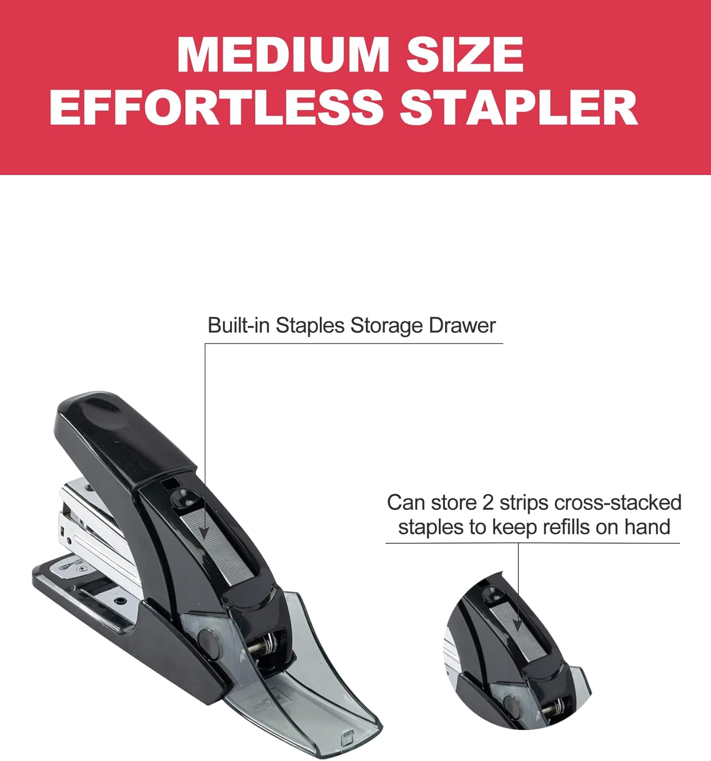 Effortless Standard Stapler Se – обзор и цена Stapler Half Strip