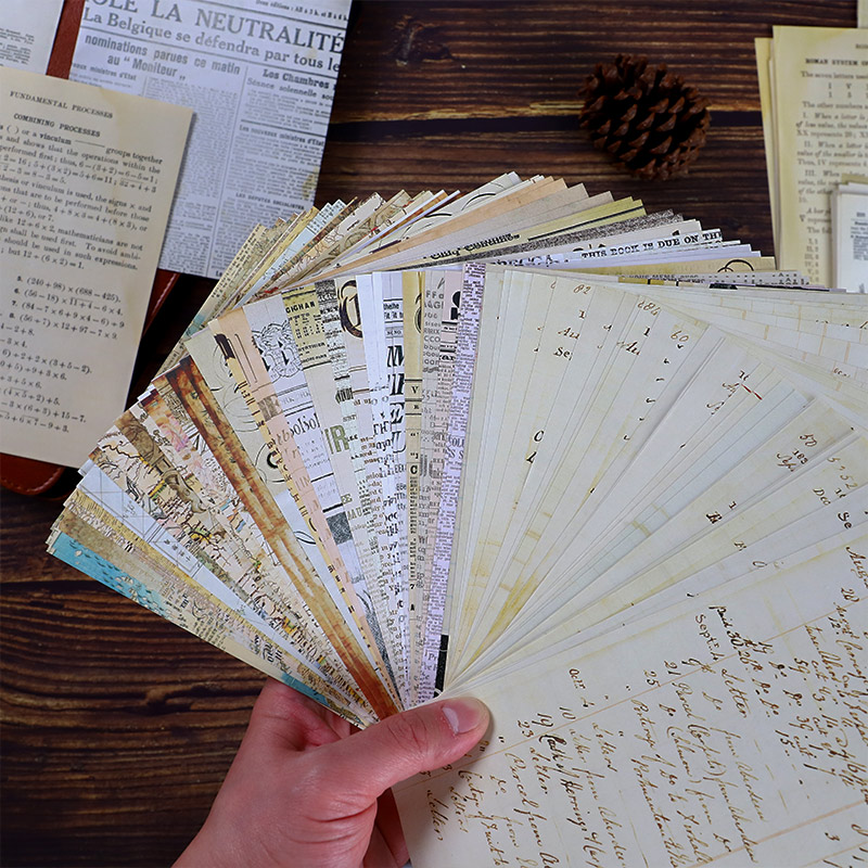 30 Pcs Old Map Flower Letters  – обзор и цена Ink Blotter Paper