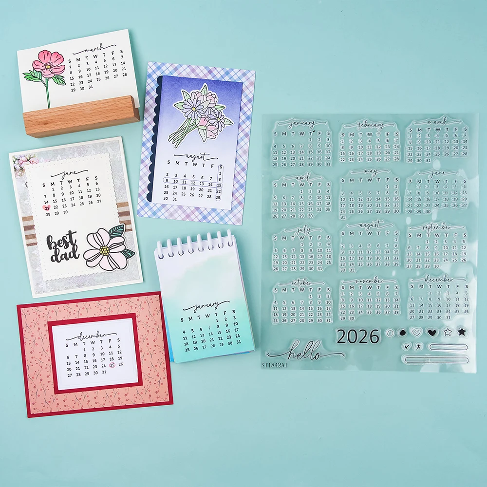 Calendar Date 2026 Clear Stamp – обзор и цена Rubber Date Stamp