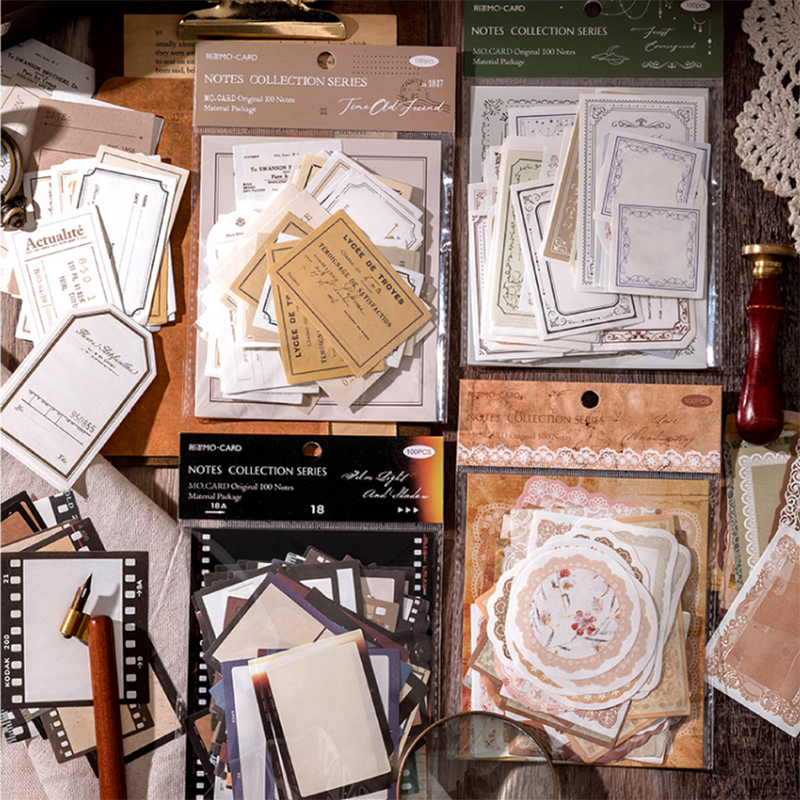 100Pcs/Pack Vintage Notes Mate – обзор и цена Ink Blotter Paper