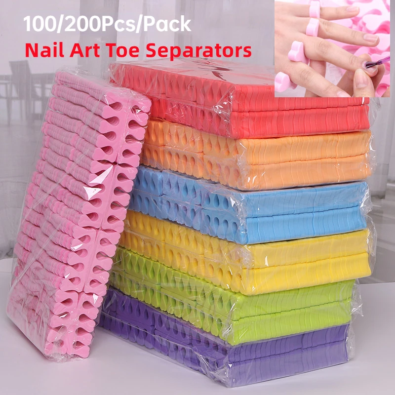 100,200pcs/Pack Nail Art Toe S – обзор и цена Gel Refill Pack