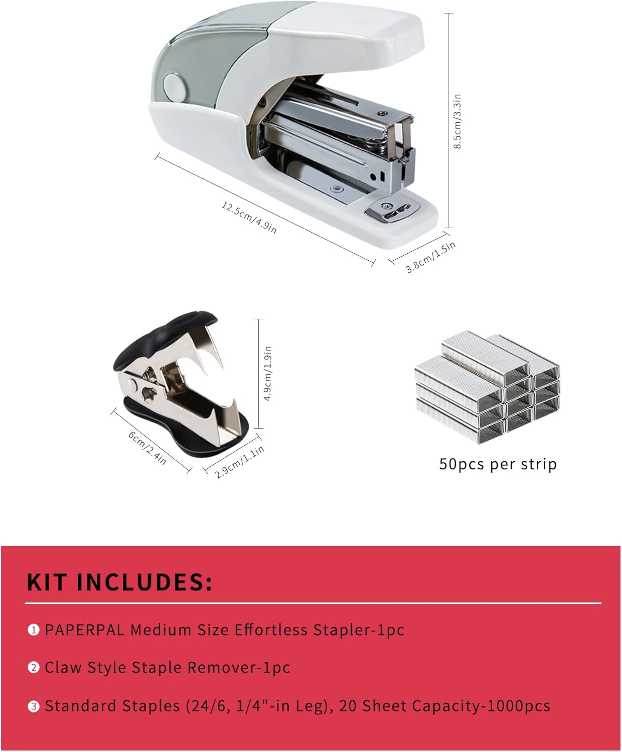 Effortless Standard Stapler Se – обзор и цена Stapler Half Strip