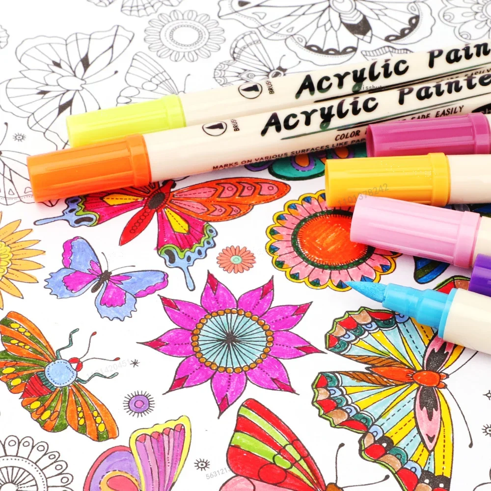 12-36 Colors Acrylic Paint Mar – обзор и цена Correction Pen Fine
