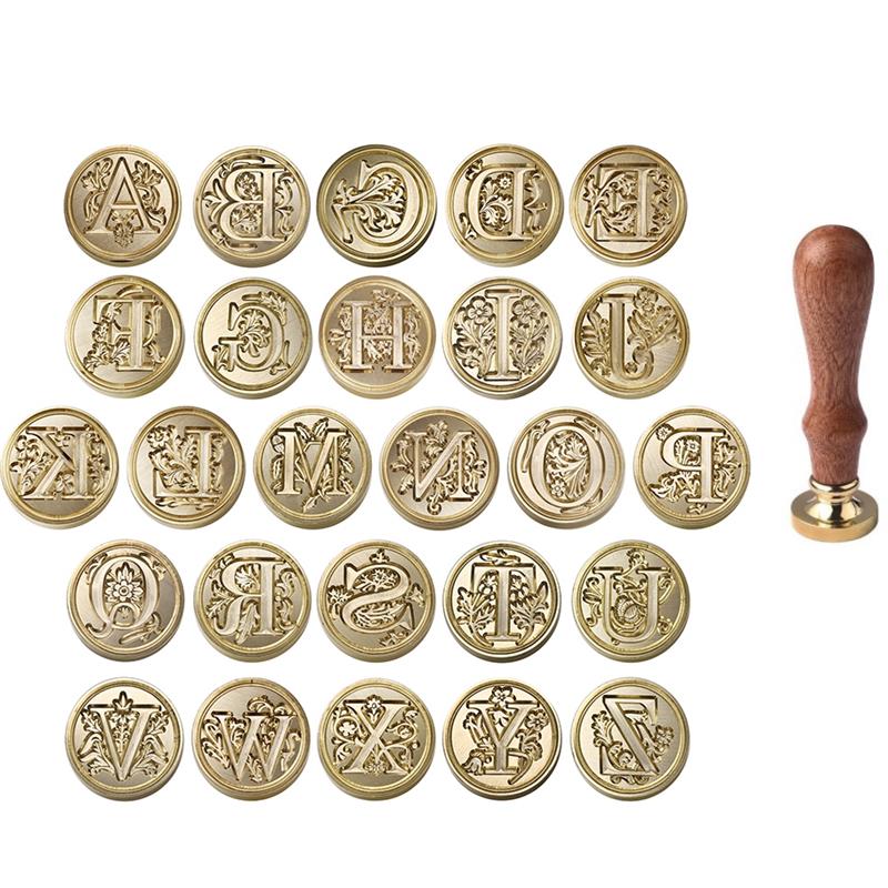 A-Z Vintage Sealed Wax Stamp H – обзор и цена Wax Seal Stamp Set