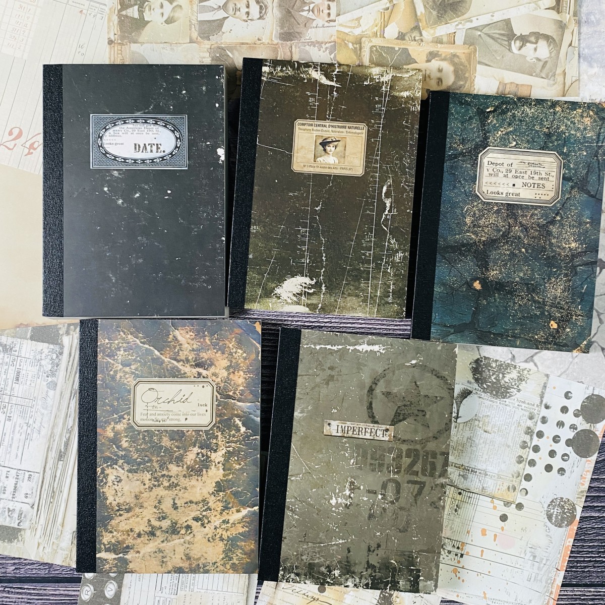 100sheets Vintage Scrapbook Pa – обзор и цена Ink Blotter Paper