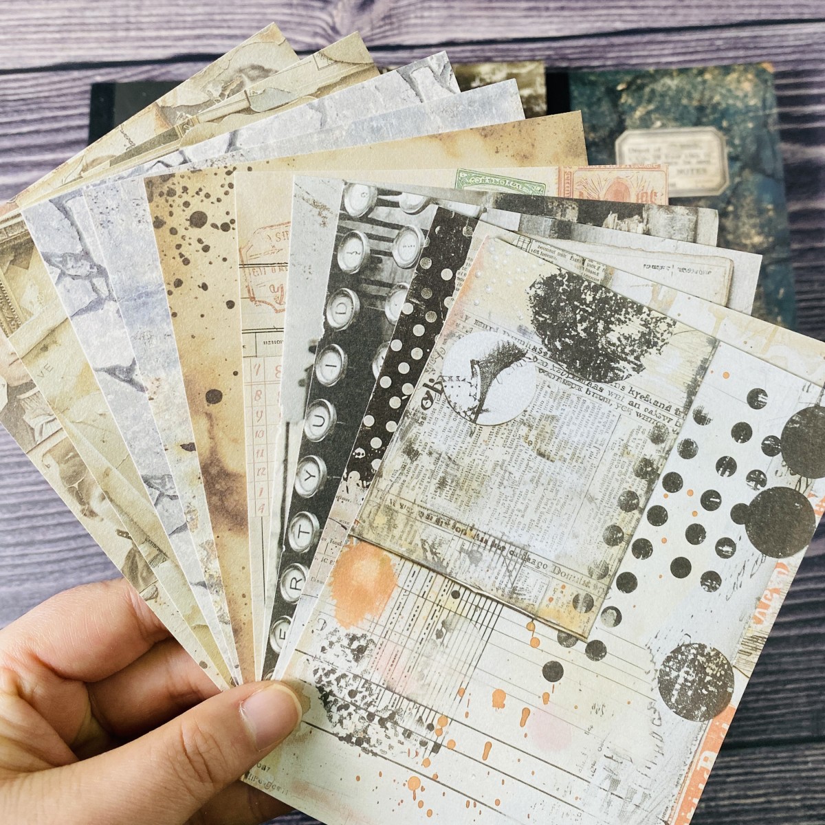 100sheets Vintage Scrapbook Pa – обзор и цена Ink Blotter Paper