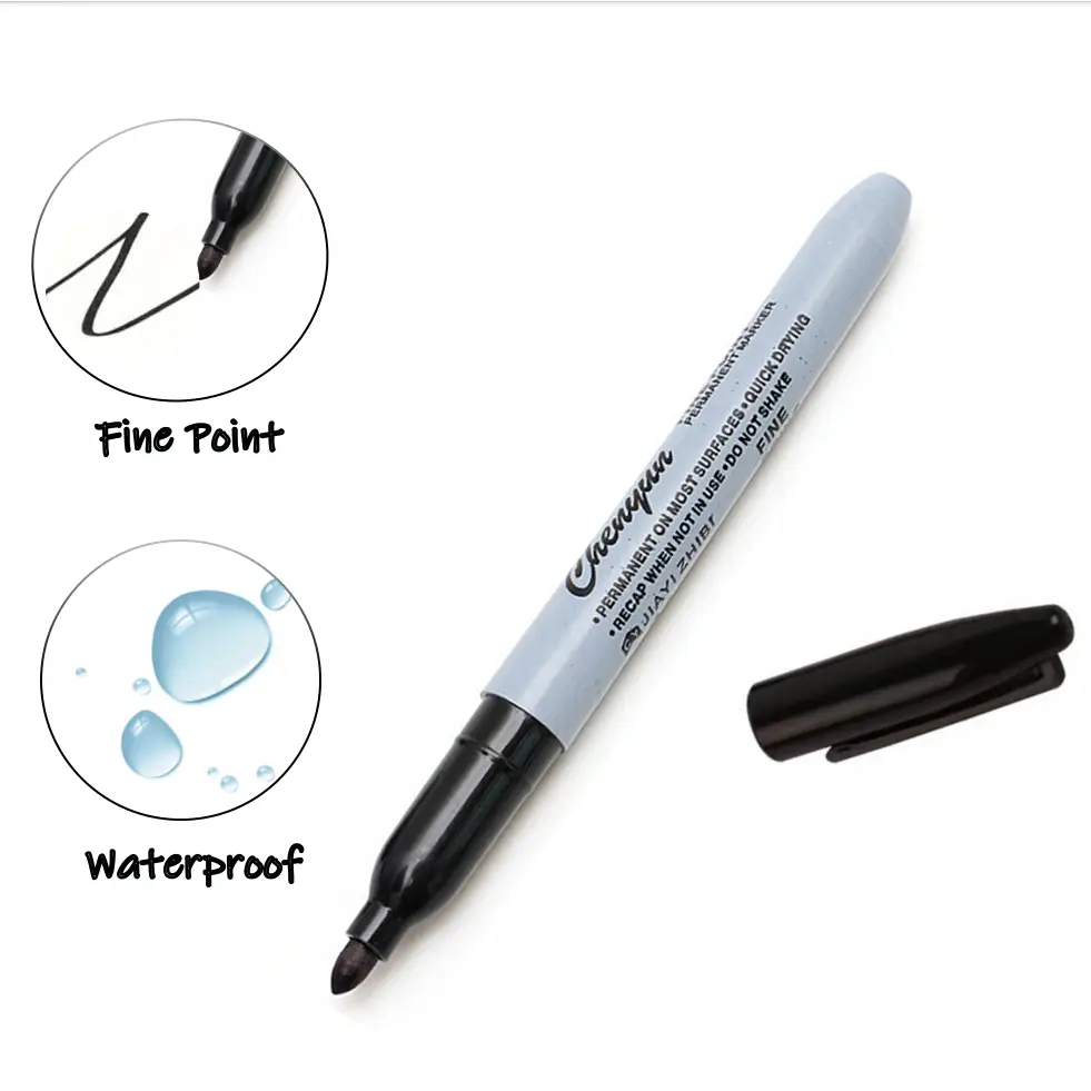 12pcs Black Permanent Marker P – обзор и цена Correction Pen Fine