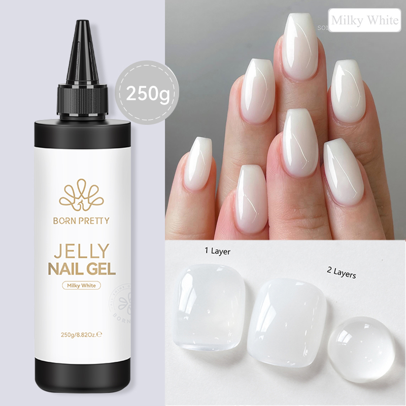 BORN PRETTY 250g Jelly Milky W – обзор и цена Gel Refill Pack