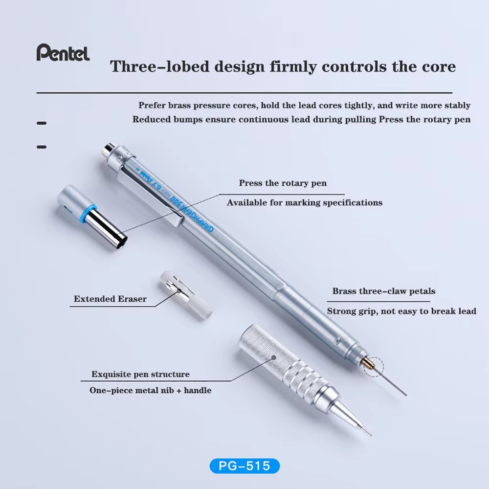 1pc Pentel Graphgear 500 Draft – обзор и цена Mechanical Pencil 0.3